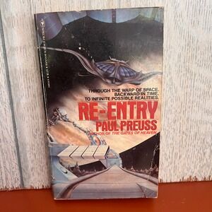 Re-Entry Paul Preuss Vintage 1981 Bantam Science Fiction Paperback Book 1st‎ Ed